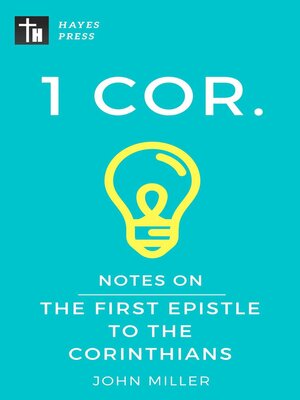 cover image of Notes on the First Epistle to the Corinthians